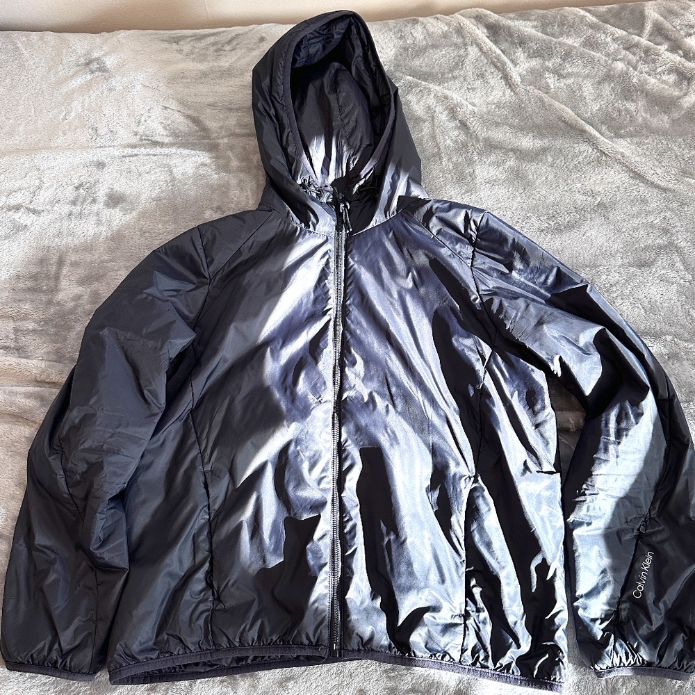 calvin klein mens m performance repel soft jacket black